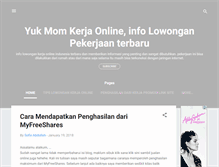 Tablet Screenshot of kerjaonlinedaridapur.blogspot.com