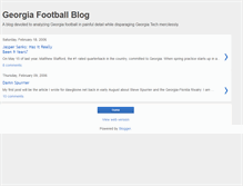 Tablet Screenshot of georgiabulldogfootball.blogspot.com