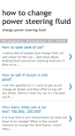 Mobile Screenshot of howtochangepowersteeringfluid.blogspot.com