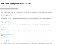 Tablet Screenshot of howtochangepowersteeringfluid.blogspot.com