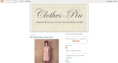Desktop Screenshot of clothes-pin.blogspot.com