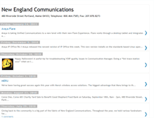 Tablet Screenshot of newengcomm.blogspot.com