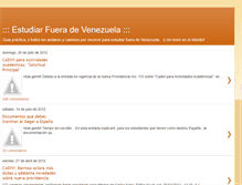 Tablet Screenshot of estudiarfueradevenezuela.blogspot.com