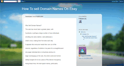 Desktop Screenshot of howtoselldomainsonebay.blogspot.com