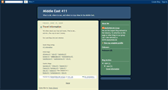 Desktop Screenshot of middleeast411.blogspot.com