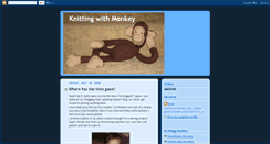 Desktop Screenshot of knittingwithmonkey.blogspot.com