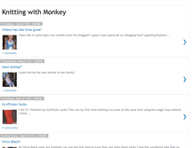 Tablet Screenshot of knittingwithmonkey.blogspot.com