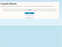 Tablet Screenshot of carpatiaresorts.blogspot.com