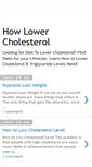 Mobile Screenshot of how-lower-cholesterol.blogspot.com