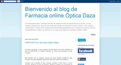 Desktop Screenshot of farmaciaopticadaza.blogspot.com