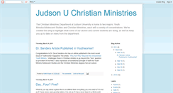 Desktop Screenshot of judsonuchristianministries.blogspot.com