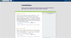 Desktop Screenshot of lottoitaliano.blogspot.com