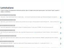 Tablet Screenshot of lottoitaliano.blogspot.com