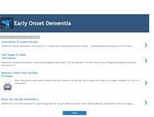 Tablet Screenshot of early-onset-dementia.blogspot.com