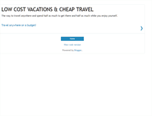 Tablet Screenshot of lowcostvacations.blogspot.com