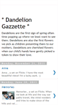 Mobile Screenshot of dandeliongazzette.blogspot.com