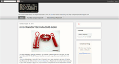 Desktop Screenshot of iuniqueropecraft.blogspot.com