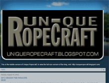 Tablet Screenshot of iuniqueropecraft.blogspot.com