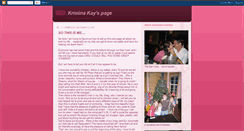 Desktop Screenshot of kristinakayspage.blogspot.com