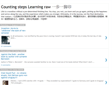 Tablet Screenshot of countingstepslearningraw.blogspot.com