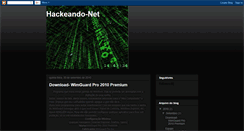 Desktop Screenshot of hackeando-net.blogspot.com