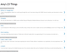 Tablet Screenshot of bodleianamys23things.blogspot.com