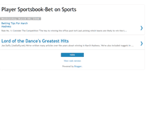 Tablet Screenshot of playersportsbook-betonsports.blogspot.com