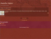 Tablet Screenshot of juanchuviajero.blogspot.com