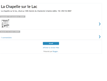 Tablet Screenshot of chapellesurlelac.blogspot.com