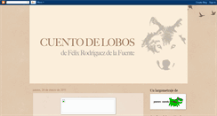 Desktop Screenshot of cuentodelobos.blogspot.com