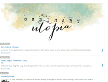 Tablet Screenshot of ordinaryutopia.blogspot.com