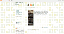 Desktop Screenshot of latteandlipgloss.blogspot.com