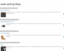 Tablet Screenshot of latteandlipgloss.blogspot.com