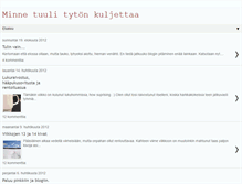 Tablet Screenshot of minnekuljettaa.blogspot.com