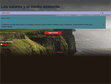 Tablet Screenshot of losvaloresyelmedioambiente.blogspot.com