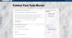 Desktop Screenshot of futebolparatodomundo.blogspot.com