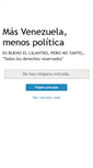 Mobile Screenshot of masvenezuelamenospolitica.blogspot.com