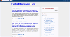 Desktop Screenshot of fastest-homework-help.blogspot.com