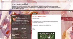 Desktop Screenshot of embroideryaddict.blogspot.com