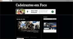 Desktop Screenshot of cadeirantesemfoco.blogspot.com