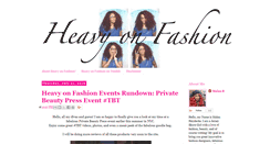 Desktop Screenshot of heavyonfashion.blogspot.com