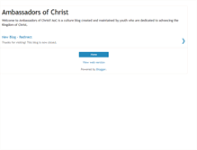 Tablet Screenshot of ambassadorsofchrist.blogspot.com