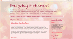 Desktop Screenshot of emmasendeavors.blogspot.com