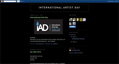 Desktop Screenshot of internationalartistday.blogspot.com