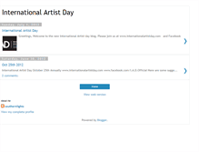 Tablet Screenshot of internationalartistday.blogspot.com