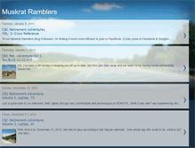 Tablet Screenshot of muskratramblers.blogspot.com