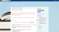 Desktop Screenshot of estudosdedireito2011.blogspot.com
