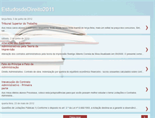 Tablet Screenshot of estudosdedireito2011.blogspot.com
