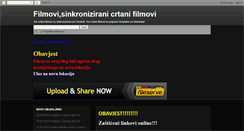 Desktop Screenshot of filmovi-crtani-sinkro-filmovi.blogspot.com