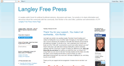 Desktop Screenshot of langleyfreepress.blogspot.com